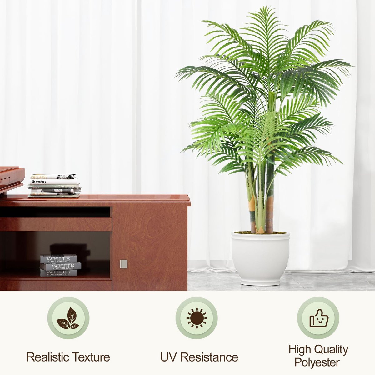 Ibenzoa® Kunstmatige palmboom voor binnen en buiten - Realistische grote tropische decoratie