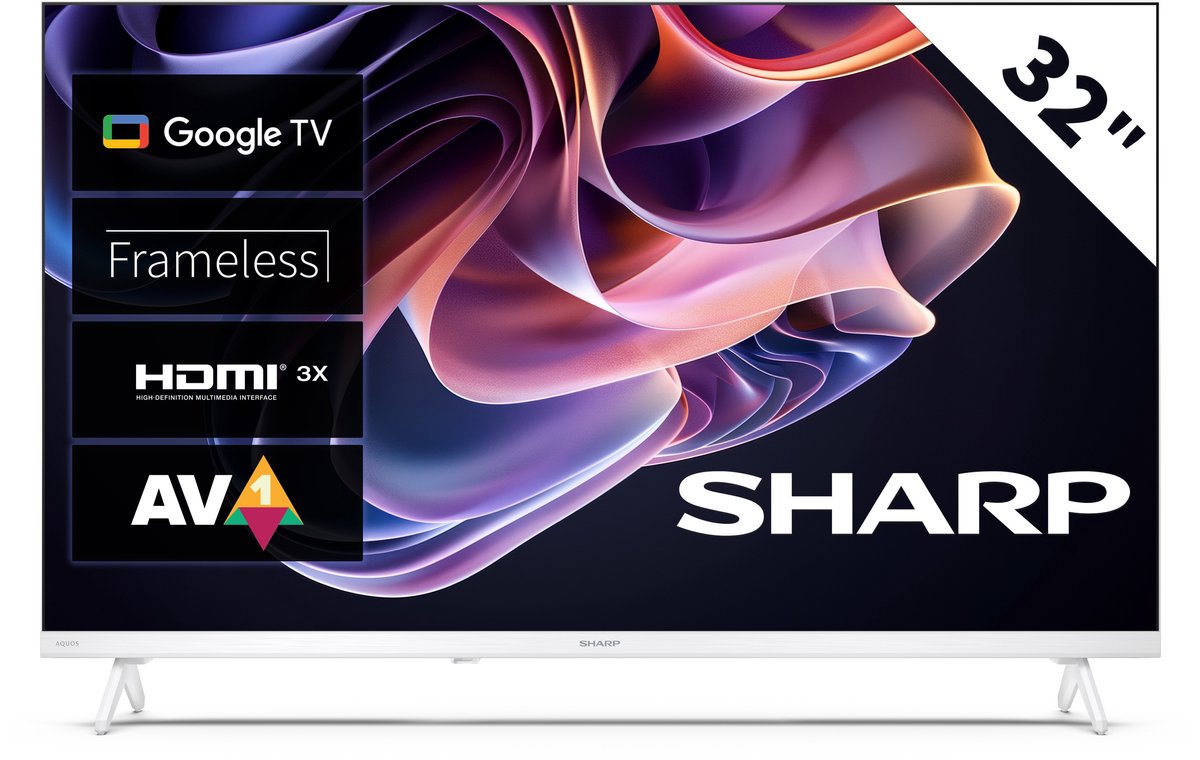 Sharp 32HF2265 32 inch HD-Ready Google TV - Sharp - €189,00