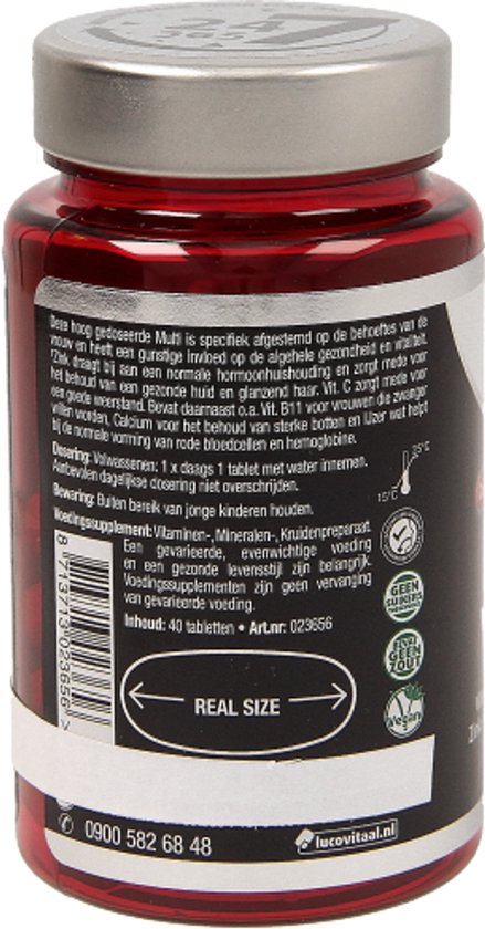 Lucovitaal Multivitamine Supplementen - Compleet Vrouw - 40 Tabletten