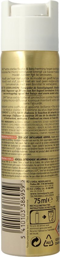 L'Oréal Paris Elnett Satin - Extra Sterke Fixatie Haarlak - 75ml