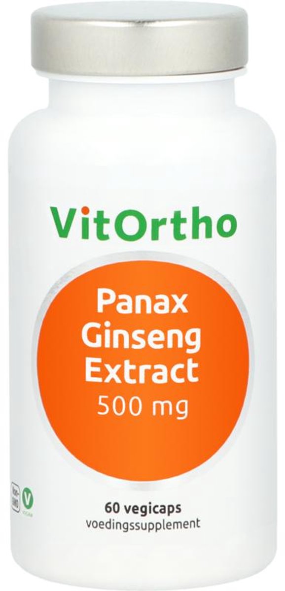 Goedkoopste VitOrtho Panax ginseng extract 500mg 60 Vegetarische capsules