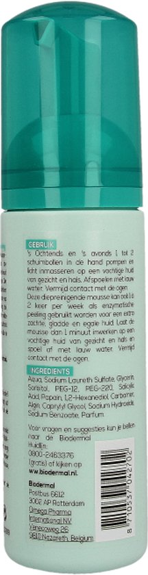 Biodermal Pure Balance Skin Renewing Cleansing Mousse -  gezichtsreiniging  - Gezichtsreinigings mousse - 150ml