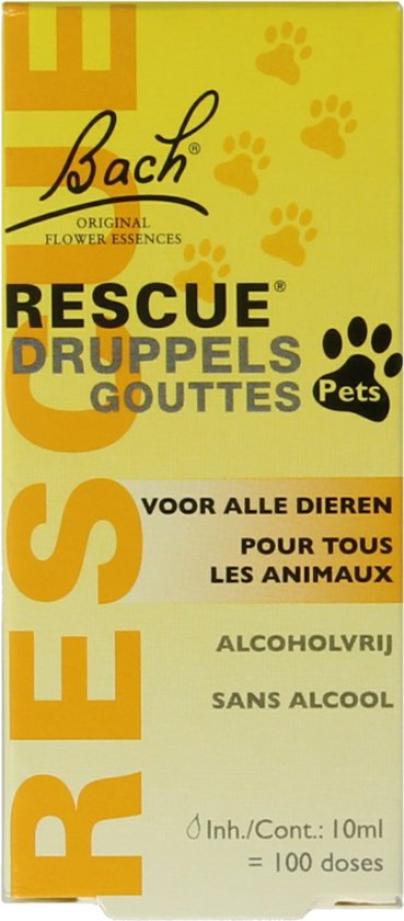 Bach Rescue Remedy Pets Druppels - Dieren Antistressmiddel - 10 ml