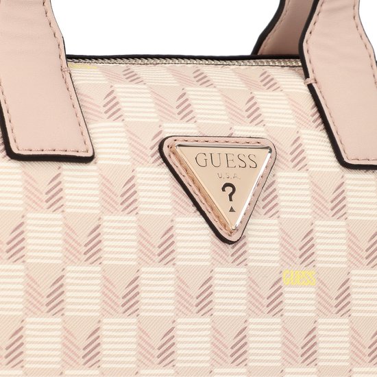 Sac à épaule Guess Follie Small Tote - Motif Plaid Stone Logo - Neuf Avec étiquettes