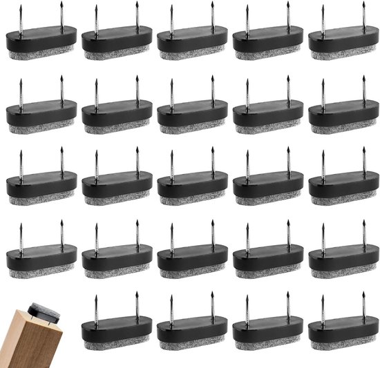 JGS Premium - Viltdoppen set van 24 stuks voor stoelen en tafels