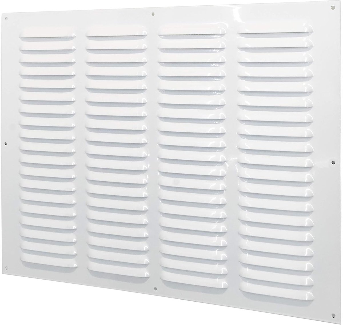 Metalen ventilatierooster - 40x30cm - wit - geschikt voor ventilatie
