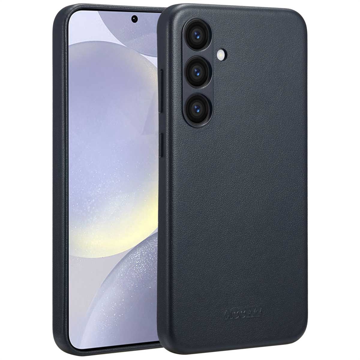 Accezz Hoesje Geschikt voor Samsung Galaxy S24 Plus Hoesje - Accezz Geschikt voor MagSafe Leather Backcover - zwart