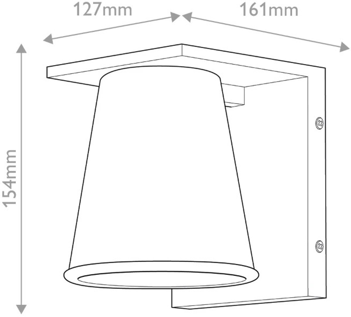 Hinkley LED Wand Buitenlamp Hans | 1X E27 Max 8W | Architectural Bronze