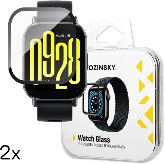 BROTECT 2 Stuks Schermbeschermer voor Oozoo Smartwatches Q0040 2/3/4/5/6/7/8/10/11 Screen Protector Transparant