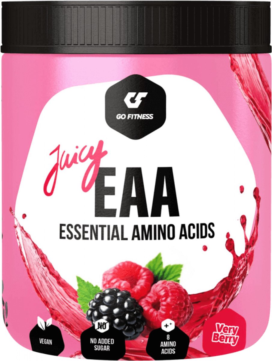 Goedkoopste Go Fitness Juicy EAA (450g) Very Berry - Aminozuren - EAA
