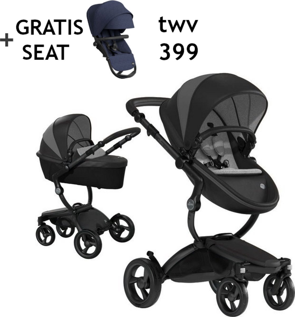 Mima Xari Kinderwagen | Special Edition | London Black |