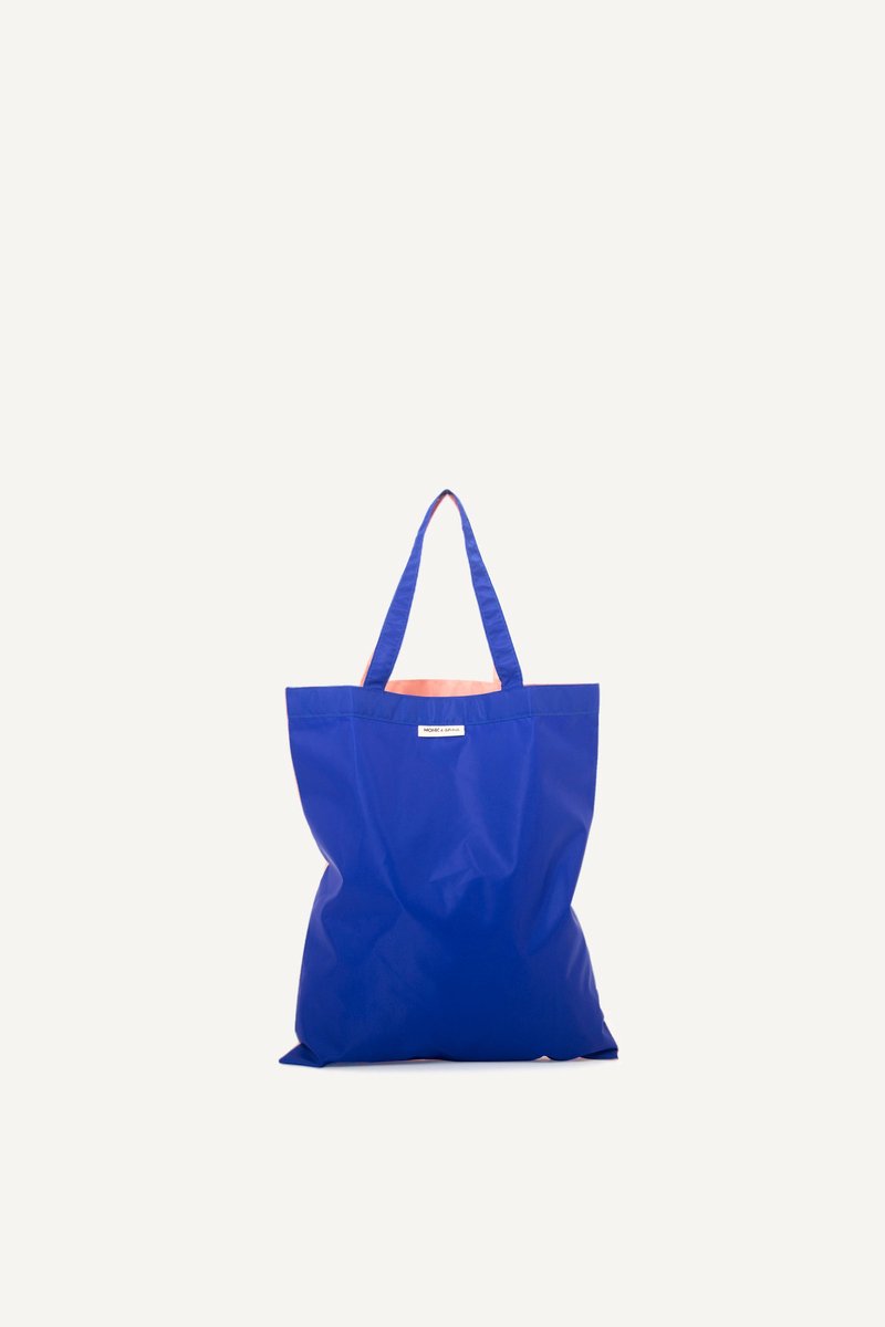 Monk and Anna - Anna Shopper | Nylon | Ink Blauw & Soft Pink - 37 x 43,5 cm
