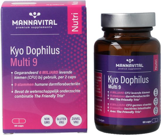 Mannavital Kyo dophilus multi 9 60 Capsules