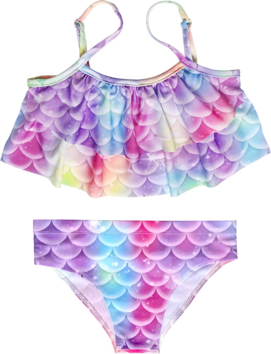 Damesbikini - Zeemeerminstaart Bikini Verkleedset (Blauw, Paars en Roze) | Bikini met staart | Zeemeerminstaart | Prinsessenjurk | Zeemeermin verkleedset voor meisjes | — afbeelding 5