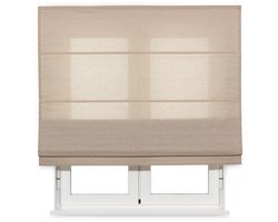 Vouwgordijn rustieke look - 120 cm breed - 210 cm hoog - kreukvrij