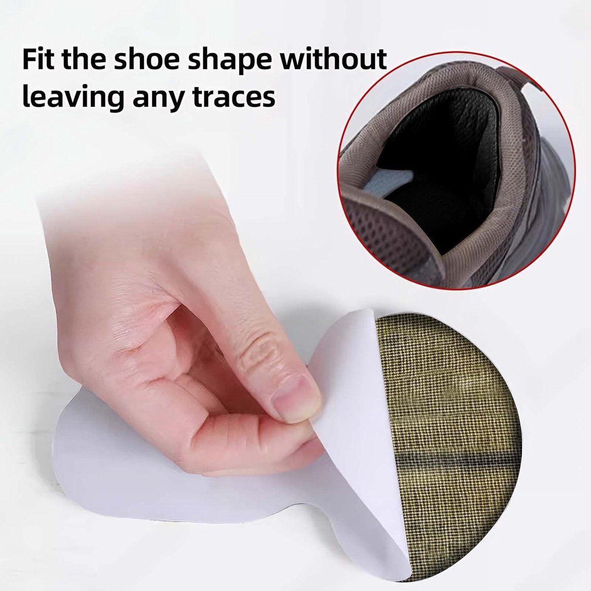 JGS Premium - Schoen Hakken Binnenzool Kussen Anti Slip - 8 Stuks - Mannen en Vrouwen - Hiel Beschermers - Schuimende - Gebruikt op Schoenen.
