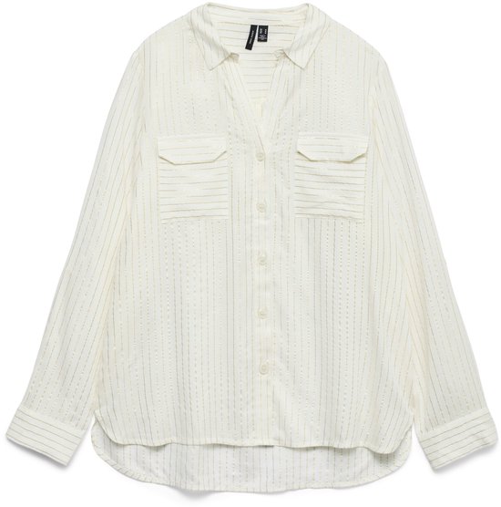 VERO MODA - VMBUMPY LS GLITTER SHIRT WVN NOOS - Dames - Blouses