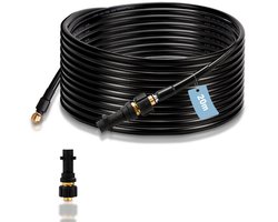 20M Rioolslang - Leidingreinigingsslang met leidingreinigingsmondstuk - Afvoerreiniger voor hogedrukreinigers - Leidingreiniging voor afvoeren - Afvoerleiding - Rioolreiniger - Toiletreiniger