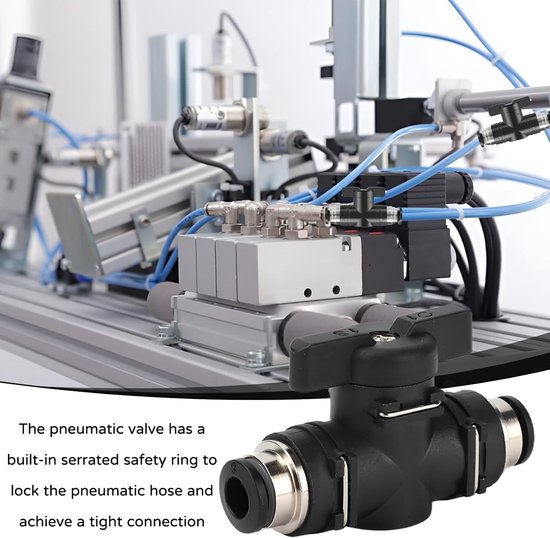 4 Pcs Pneumatic Connectors - Compressed Air Connectors - Plug-In ...
