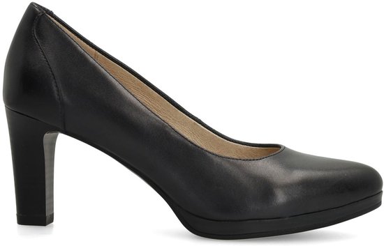 No Stress - Dames - Donkerblauwe leren pumps - Maat 41