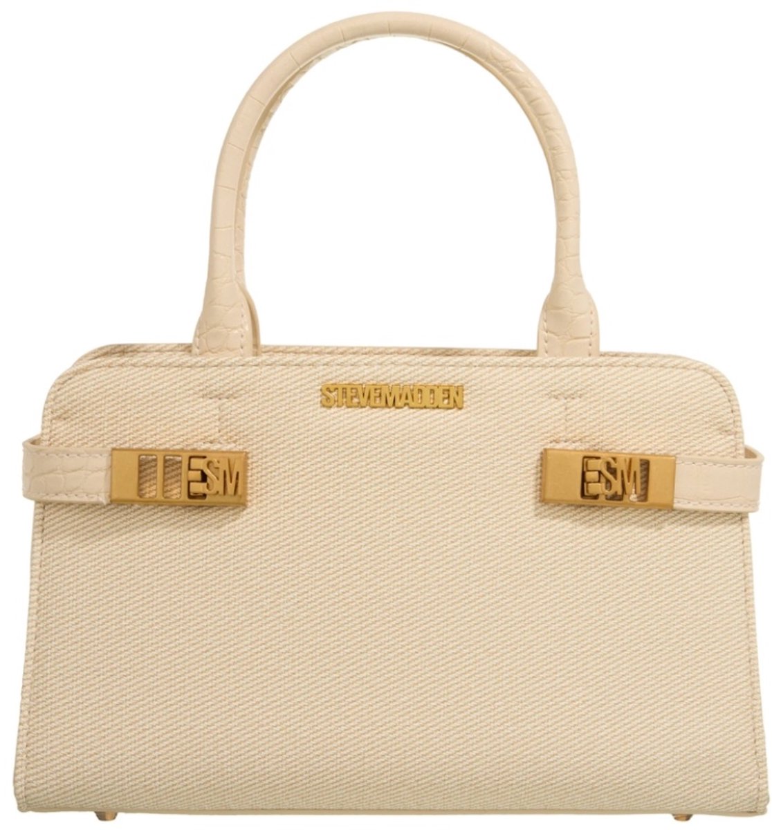 Steve Madden Blorens Bone/ Gold Tote