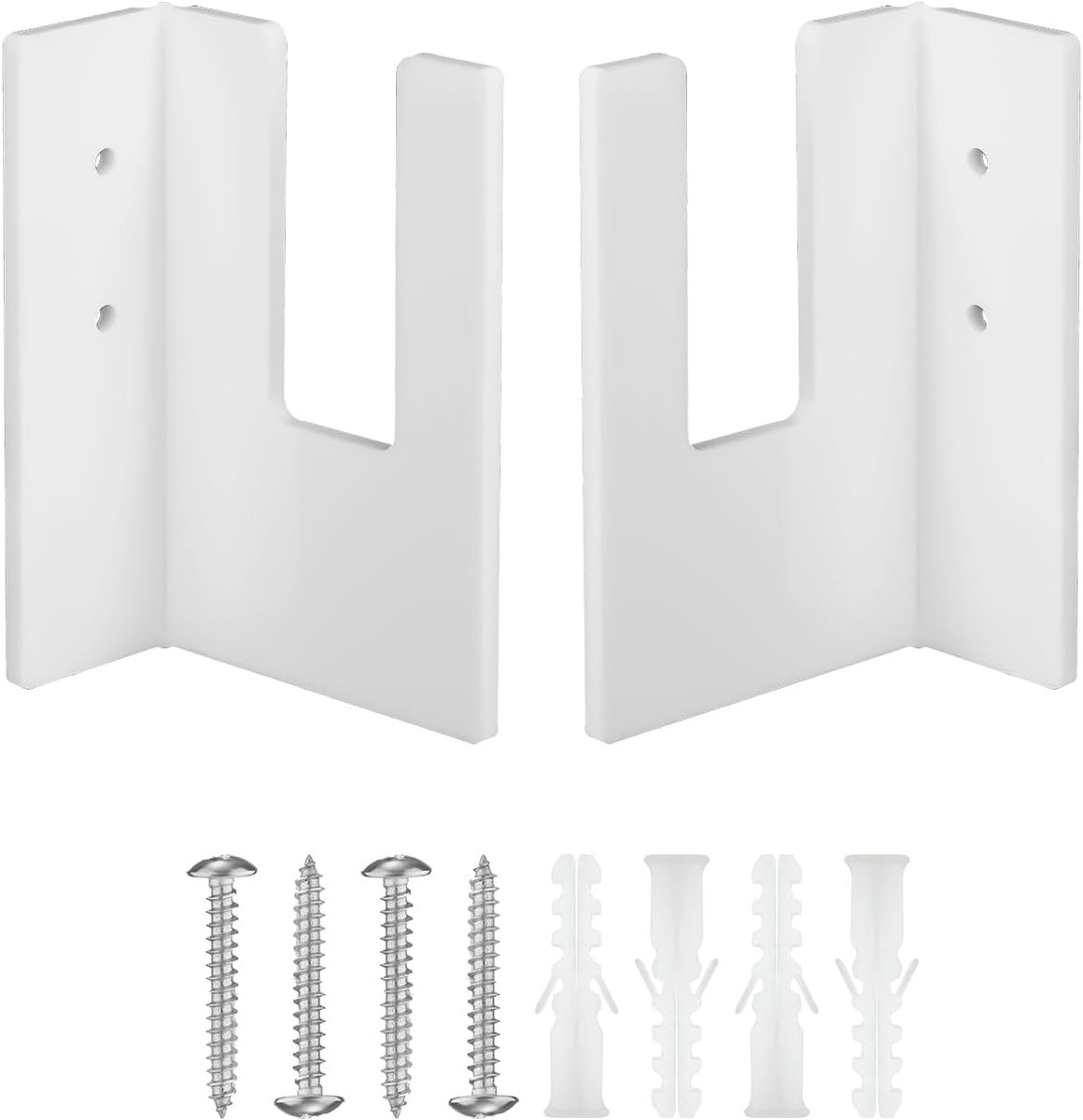Image of 2pcs Snowboard Wall Mount - Snowboard Wall Rack Hanger - Snowboard Opslag Rack - Wandmontage Snowboard Display Rack voor Ski Board Longboard (Wit)
