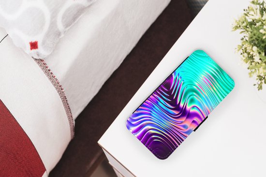 Bookcase pour téléphone iPhone 13 Pro Max Bookcase - Art - Golf - Psychédélique - Avec compartiments - Étui portefeuille avec fermeture magnétique