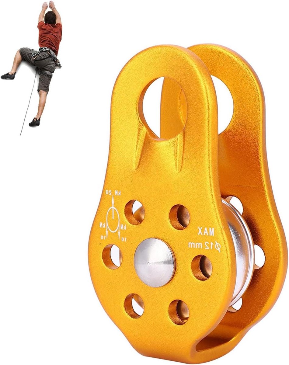 Aluminium Magnesium Legering Swivel Rope Katrol Blok Voor Klimmen en Slepen Offroad - Premium Veiligheidsuitrusting
