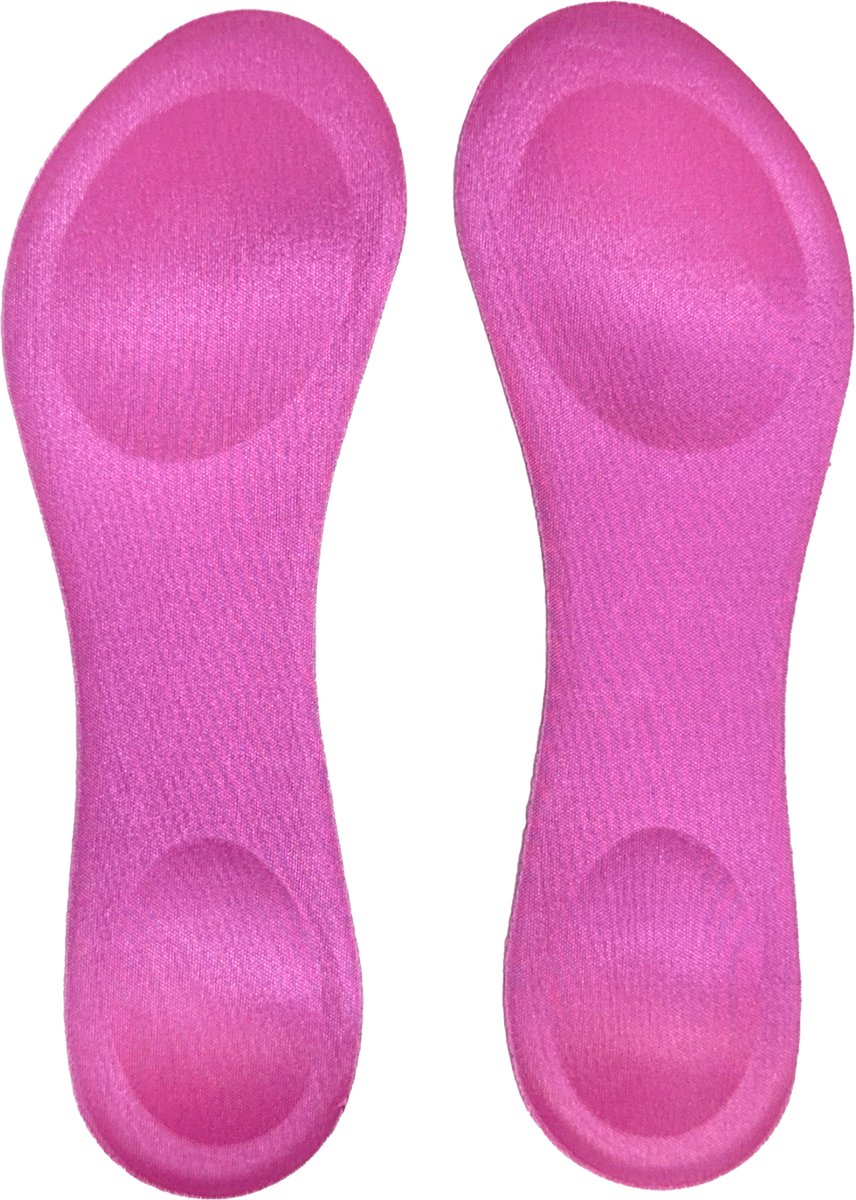 Inlegzolen Dames – Gel Comfort & Schokdemping – Roze – Met Plakstrip voor extra Grip - Maat 36/37 - 3BMT®