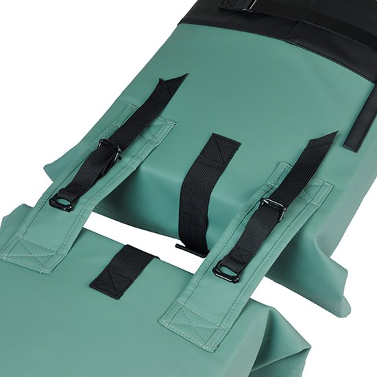 Basil Cove - Dubbele fietstas - 28-32 liter - Waterafstotend - Reflectie details - Gerecycled materiaal - groen/zwart van Basil — afbeelding 3