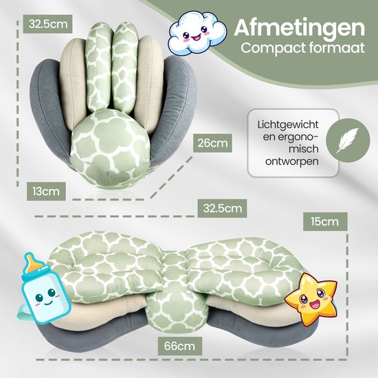 Velox Goods VL-507 Verstelbaar Ergonomisch Kussen voor Borstvoeding - Ondersteunend en Comfortabel van Velox — afbeelding 3