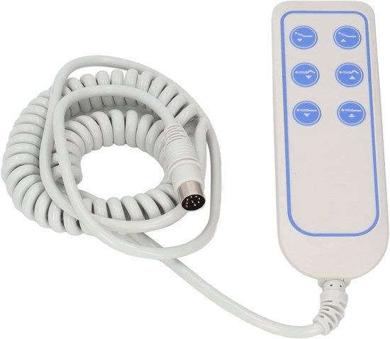 Lift Bed Controller, Electric Hook Design 8 Pin Elevator Chair Hand Control for Hospital, PVC IP66 Waterproof Power Recliner Hand Control, Easy To Operate SK-04-3