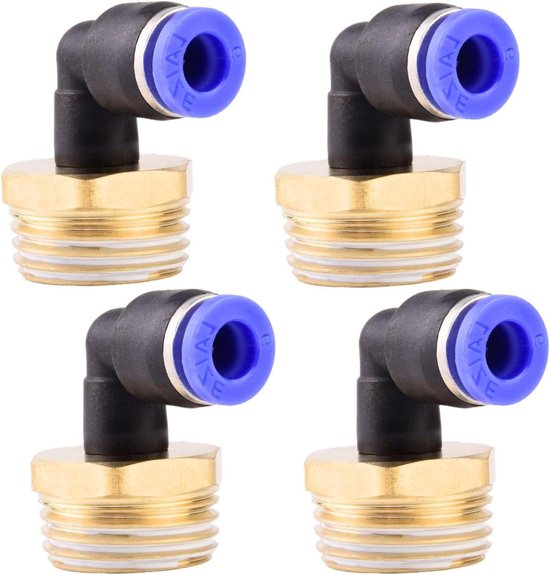 4 stuks 6 mm M5 PT pneumatische 90° hoeksteekschroefverbindingen met buitendraad pneumatische snelkoppelingen voor steekslangen push-in persluchtaansluiting 4 stuks 6 mm M5 PT pneumatische 90° hoeksteekschroefverbindingen met buitendraad pneumatische snelkoppelingen voor steekslangen push-in persluchtaansluiting