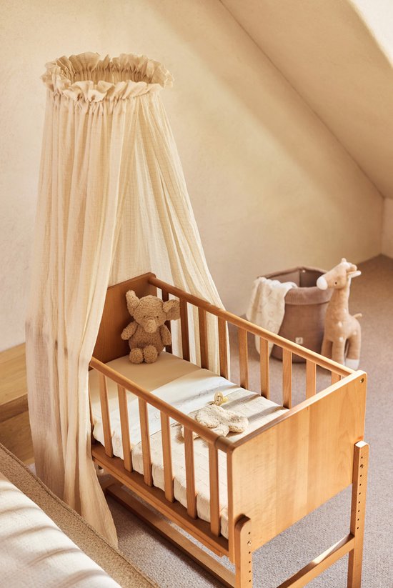 Jollein Baby Klamboe - 155cm - Cosy Check - Sand — afbeelding 4