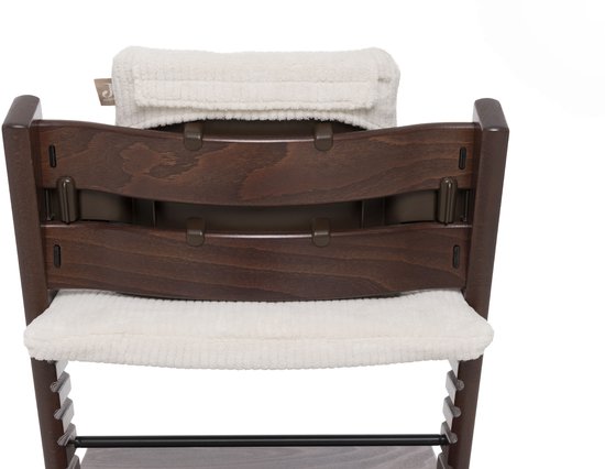 Jollein Stoelverkleiner Meegroei - 46x30cm - Cloudy Rib Oatmeal — afbeelding 3