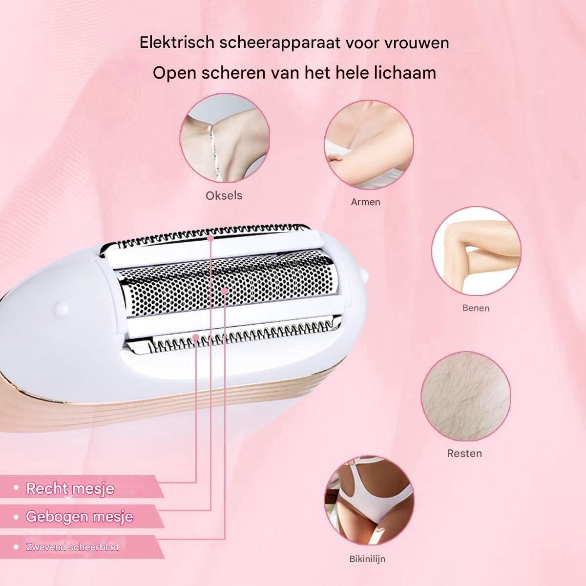 Epilator Epilator - draagbare 3-in-1 gezichts- en lichaamsontharer thumbnail 3
