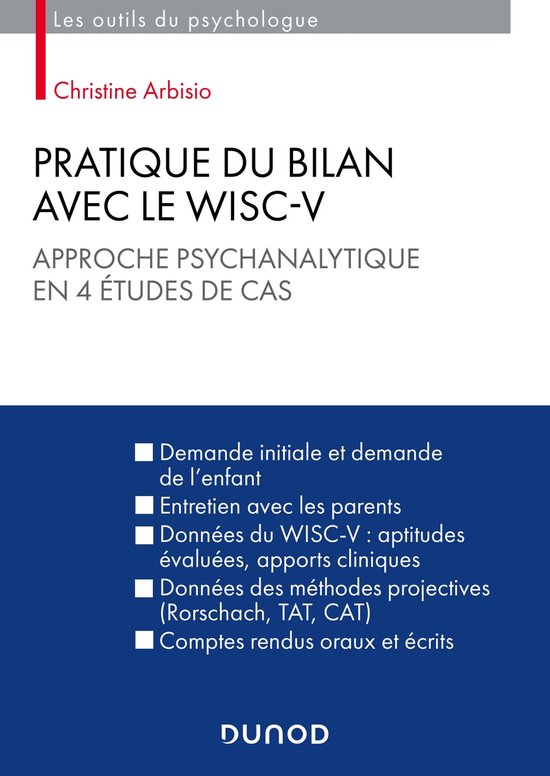 Pratique du bilan avec le Wisc-V - cover