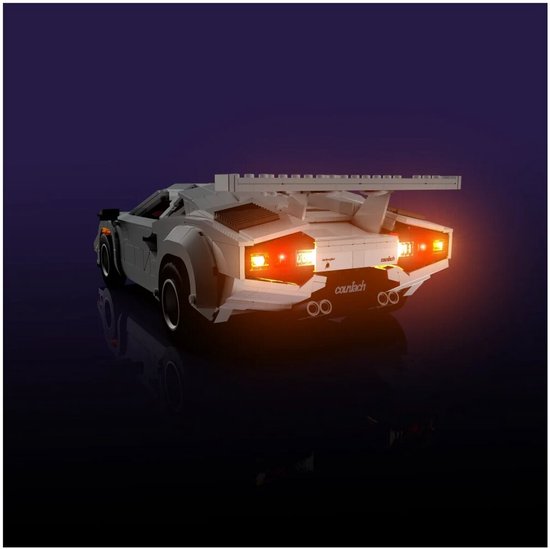 LMB 2.0 - Kit d'éclairage adapté à LEGO® Lamborghini Countach 5000 Quattrovalvole 10337