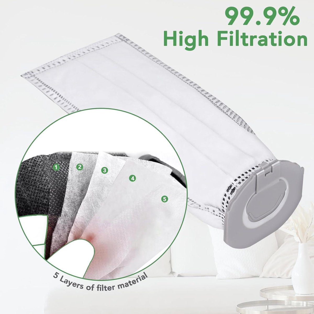 Allecto Plus - Stofzuigerzakken Set van 7 voor Vorwerk Kobold VK7 - Premium Filterzakken en Reserveonderdelen