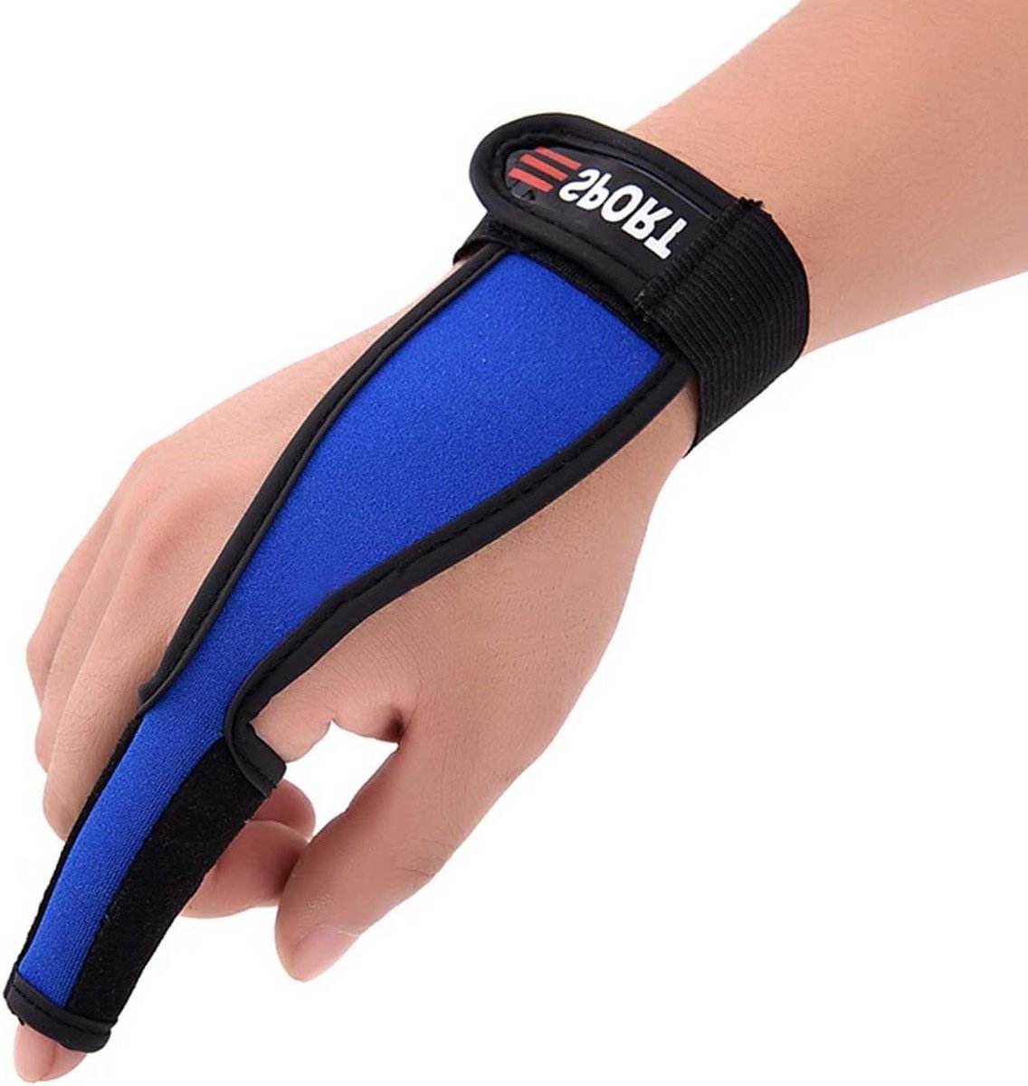Allecto Plus - Vingerbescherming vishandschoen | Eenvinger vishandschoenen | Krasbestendige antislip vishandschoenen | Vingerling voor vissen | Jagen | Buiten | Accessoires | Blauw