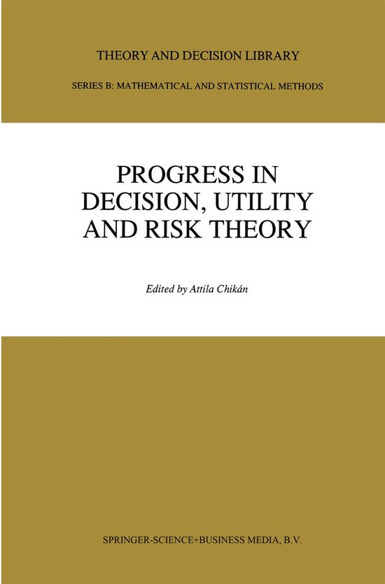 Progress in Decision, Utility and Risk Theory - cover
