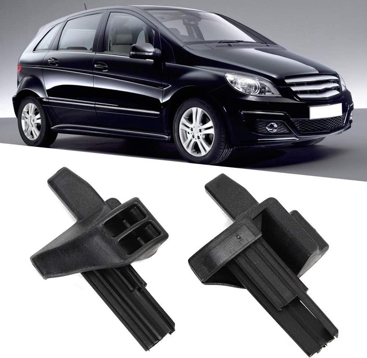 Allecto Plus - Bagagebevestigingsclips (2 stuks) voor W169 A-Klasse / W245 B-Klasse - Eenvoudige bevestiging & Duurzaam materiaal