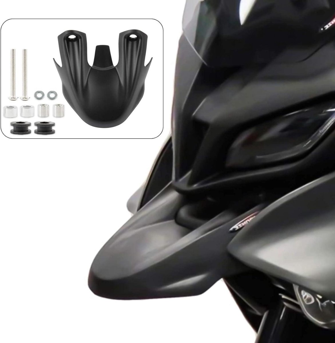 Inovra Plus - Voorkuip Verlengstuk Voor Yamaha Tracer 9 2021-2023 Zwart - Motorfiets Accessoires