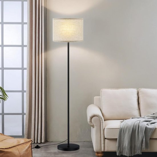 NETTLIFE Lamp met 1 vlam voor de woonkamer of leeszaal - E14, Vintage, 360° draaiend, scherm