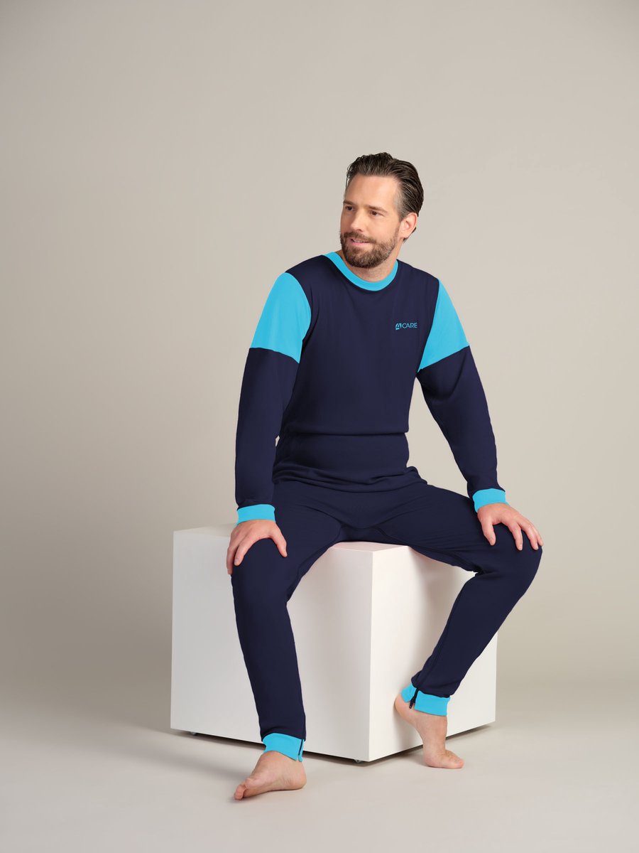 Goedkoopste Plukpak voor volwassenen | Rugritssluiting | Rits in het kruis | Hansop | Donkerblauw| XL