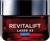 L’Oréal Paris Revitalift Laser X3 anti-rimpel nachtcrème - Anti-Rimpel met Vitamine C, Hyaluronzuur & Pro-Retinol - 50ml
