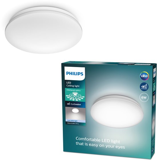 Philips Moire plafonnière - koelwit licht - klein