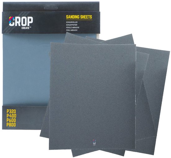 CROP Waterproof Schuurpapier Set - P320 + P400 + P600 + P800