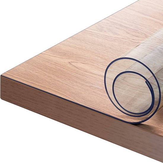 Artwelt Transparante Tafelfolie 2.0mm Polyvinylchloride Tafelkleed voor Buiten Tuin en Binnen Waterdicht en Wasbaar Tafelbeschermfolie op Maat (200cm X 120cm Artwelt Transparante Tafelfolie 2.0mm Polyvinylchloride Tafelkleed voor Buiten Tuin en Binnen Waterdicht en Wasbaar Tafelbeschermfolie op Maat (200cm X 120cm