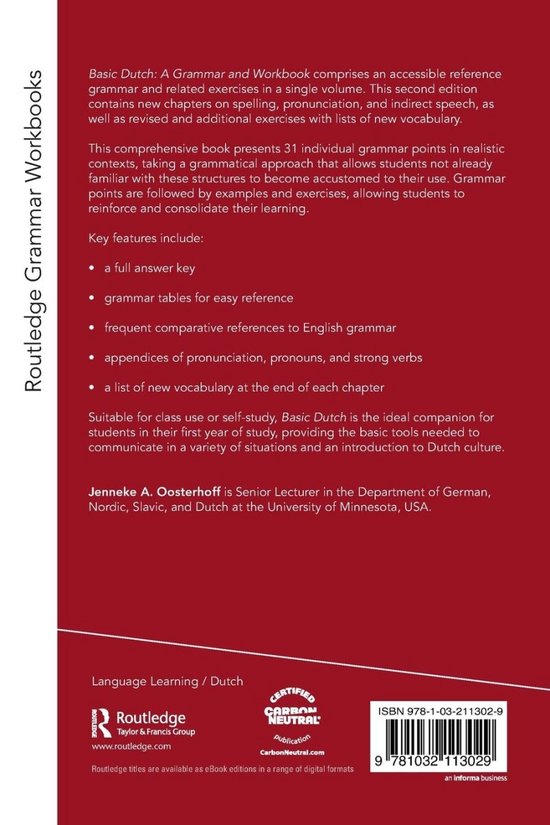 Routledge Grammar Workbooks- Basic Dutch